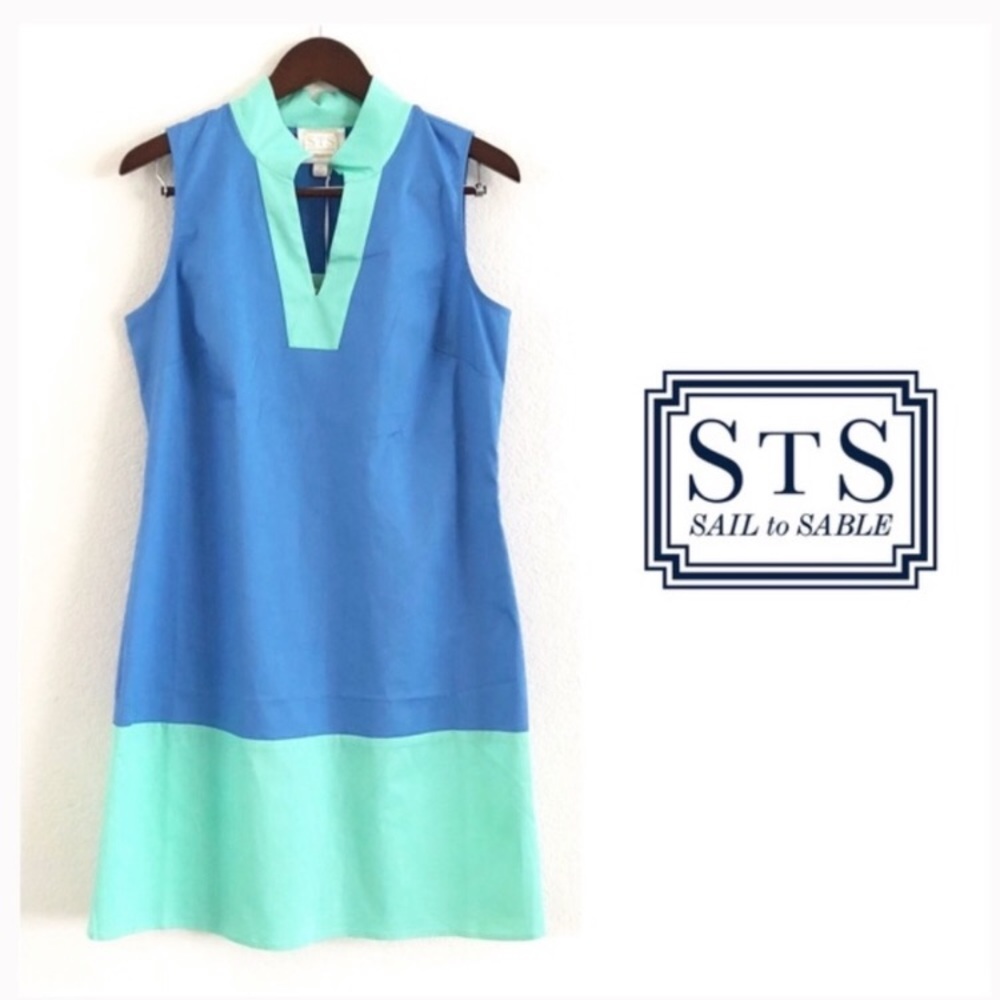 Sail to Sable Classic colorblock tunic dress